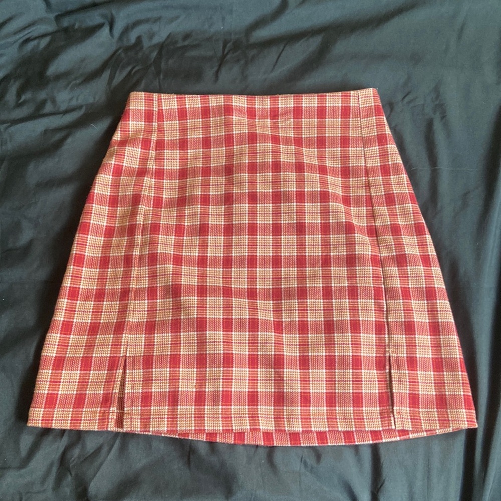 Brandy Melville plaid mini skirt